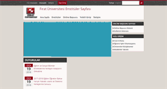 Desktop Screenshot of enstitu.firat.edu.tr