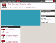 Tablet Screenshot of enstitu.firat.edu.tr